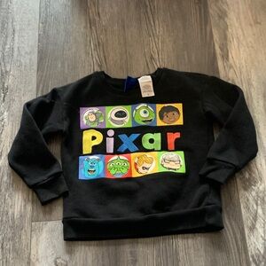 Pixar Character Kids Black Sweatshirt